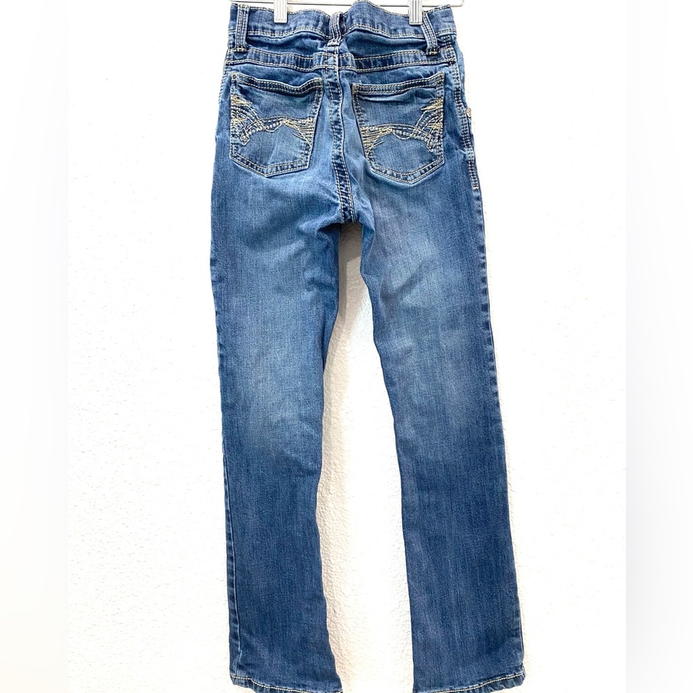 Wrangler 20X Jeans Boy’s Size 14 Slim Stitching On Pockets Like New Medium Wash